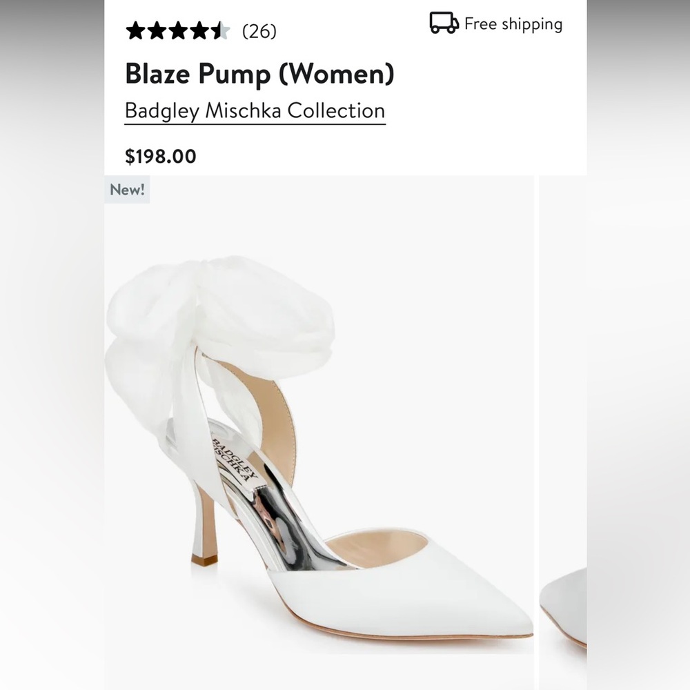 Badgley Mischka White Wedding Shoes